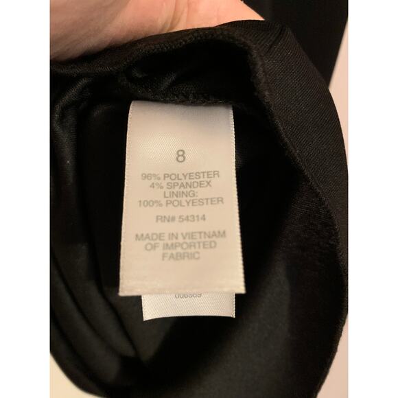 Bisou Bisou Michele Bohbot Size 8 Black Sequenced Sleeveless Dress - Picture 7 of 7